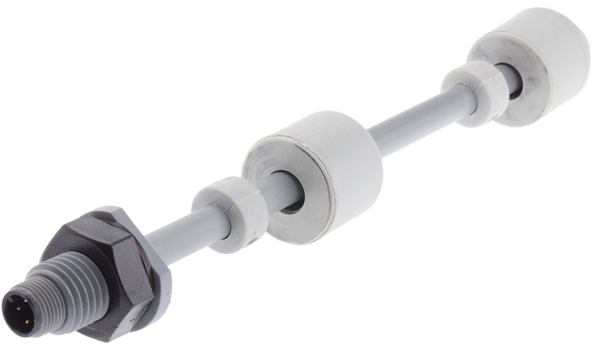 Sensata Cynergy3 RSF66P Series Vertical Polyphenylene Sulfide Float Switch, Float, 2NO, 240V ac Max, 120V dc Max