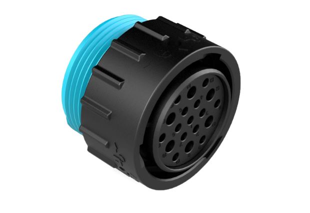 Amphenol Industrial Circular Connector, 23 Contacts, Panel, Standard Connector, Socket, Female, IP67, IP69K, Duramate