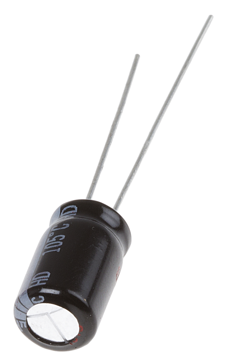Panasonic 100μF Aluminium Electrolytic Capacitor 35V dc, Radial, Through Hole - EEUHD1V101