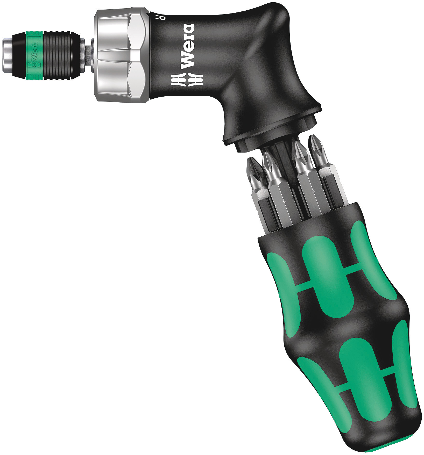 Wera 1/4 in Hexagon Phillips, Pozidriv, Torx Ratchet Screwdriver