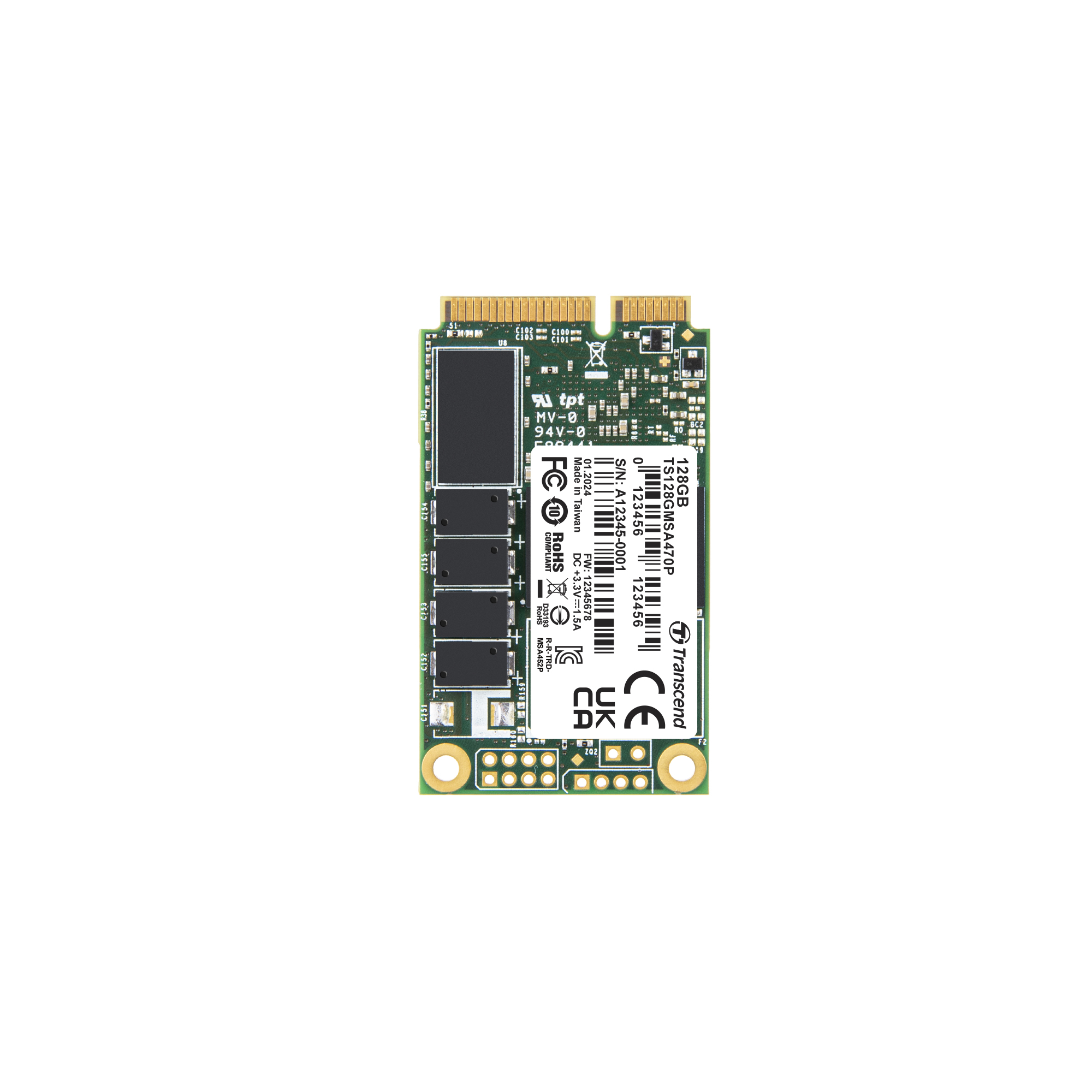 Transcend TS128GMSA470P MO-300A 128 GB Internal SSD