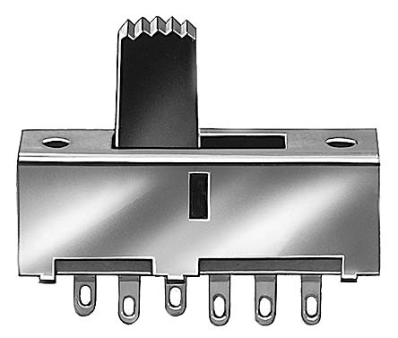 KNITTER-SWITCH PCB Slide Switch DPST On-On-On 300 mA @ 30 V dc Slide