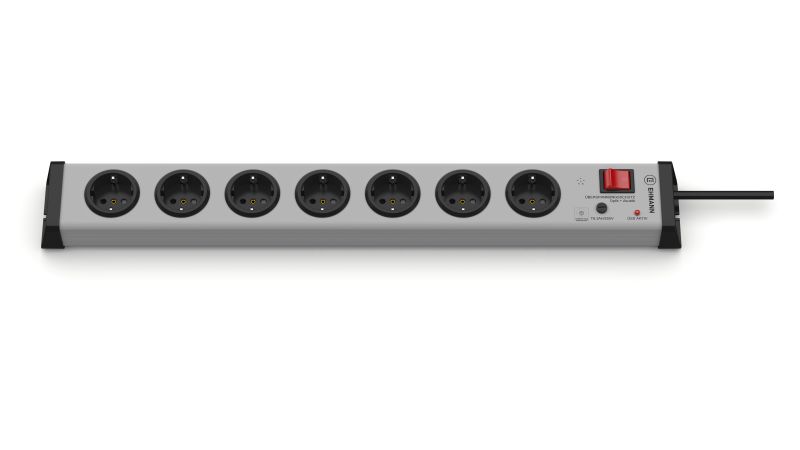 Bodo Ehmann Type F - German Schuko 7 Gang Power Distribution Unit, 1.5m Cable, 16A, 230 V