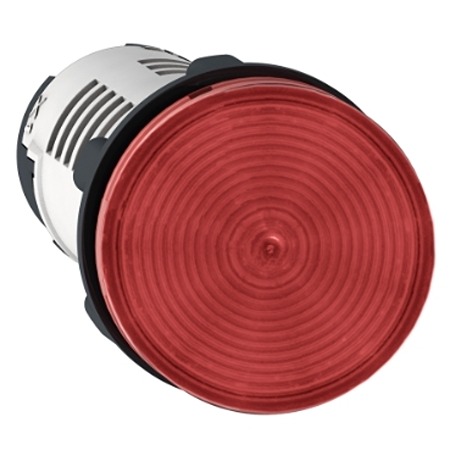 Schneider Electric, XB7, Panel Mount Red LED Pilot Light, 22mm Cutout, IP20, IP65, Round, 24V ac/dc