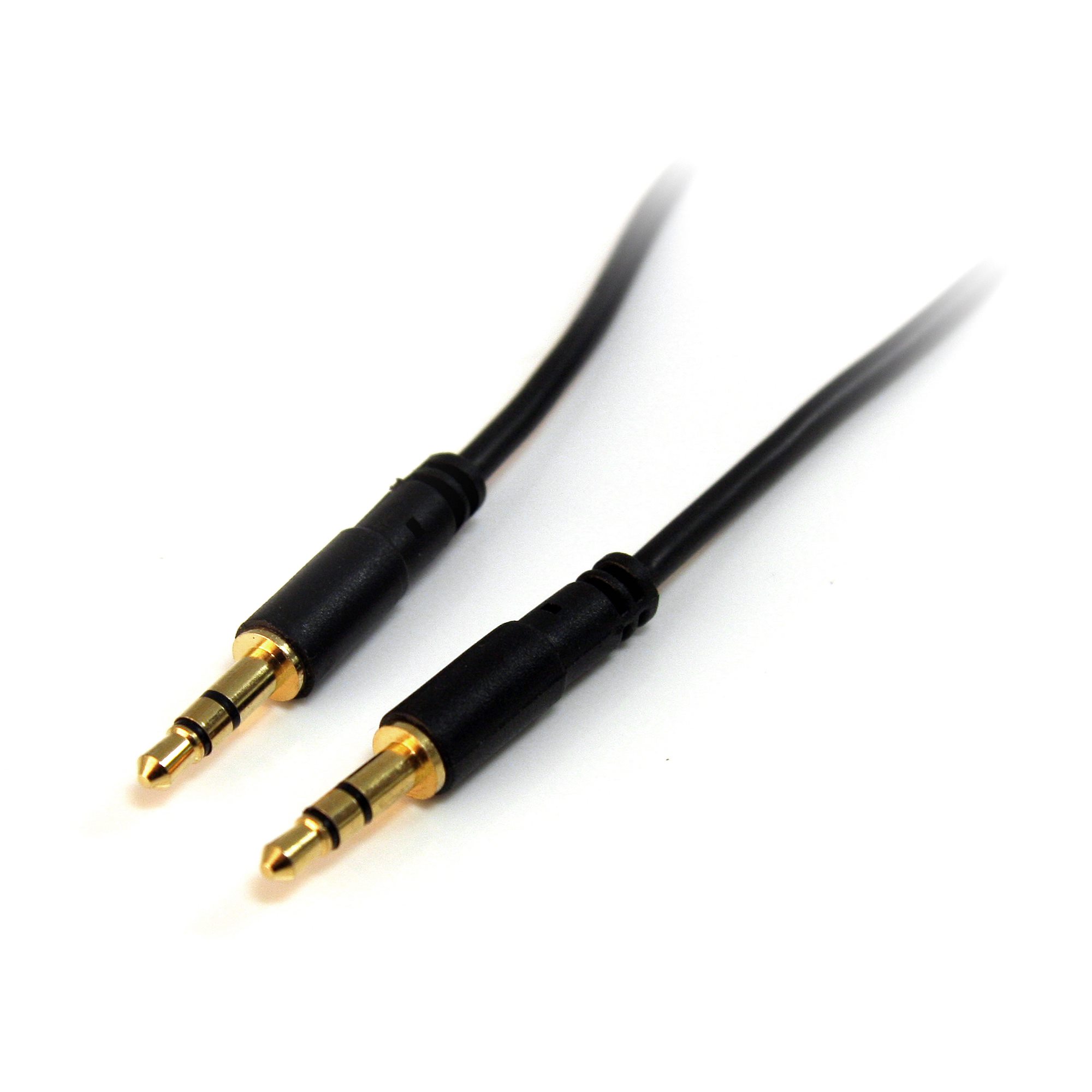 StarTech.com Male 3.5mm Stereo Jack to Male 3.5mm Stereo Jack Aux Cable, Black, 900mm MU3MMS