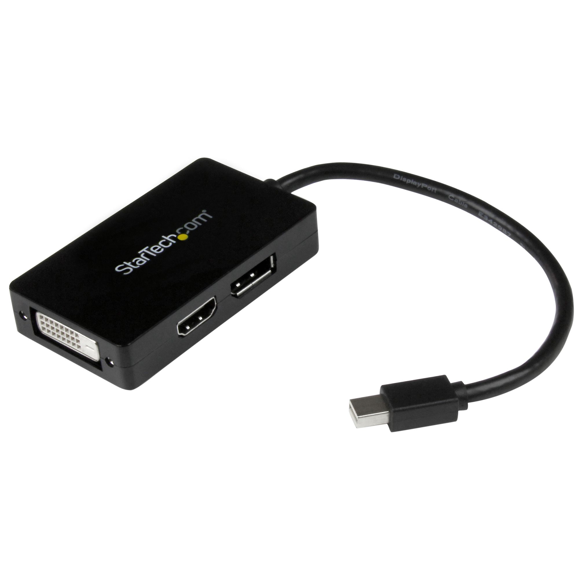 StarTech.com 3 port Mini DisplayPort to DisplayPort Adapter, 150mm Length - 1920 x 1200 (DVI/HDMI), 2560 x 1600