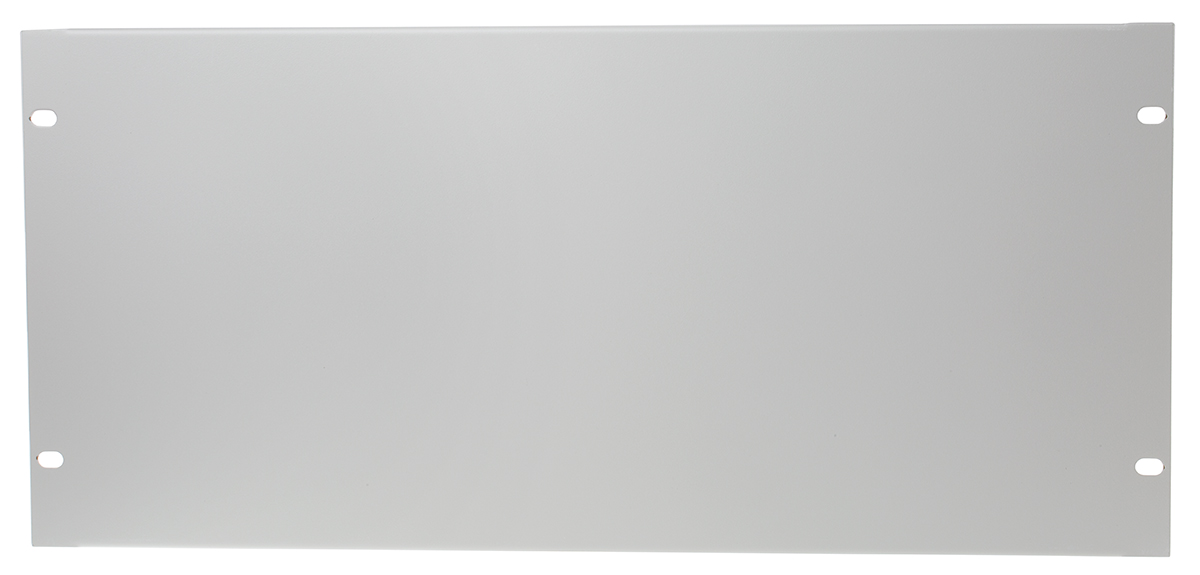 RS PRO Grey Steel Blanking Panel, 5U, 483 x 9mm
