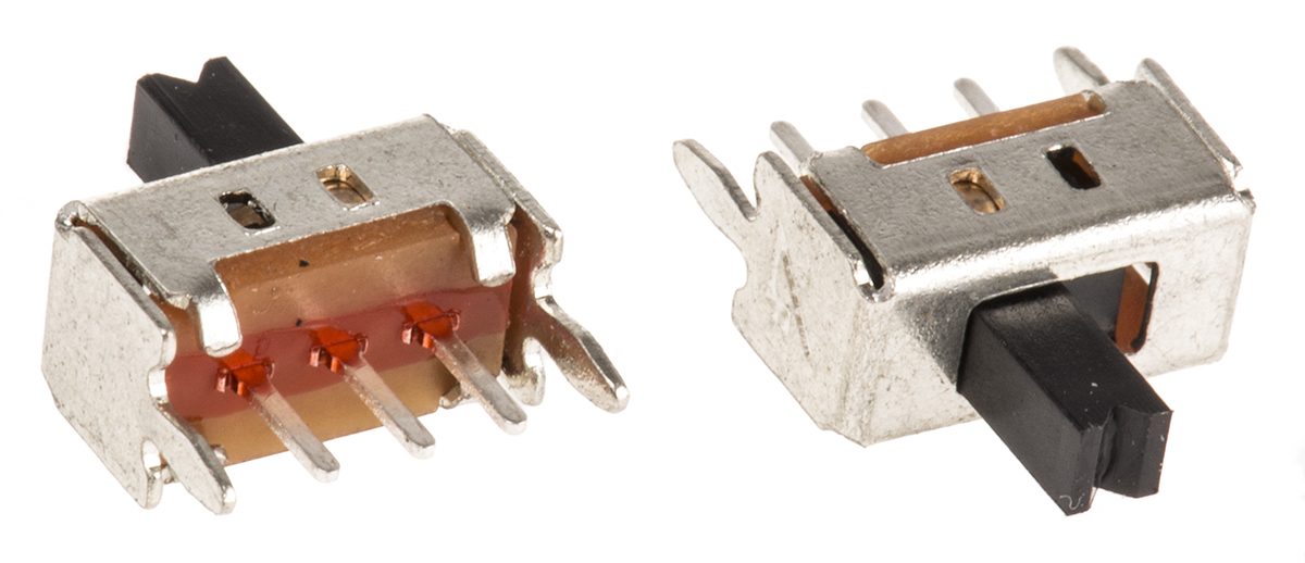 KNITTER-SWITCH PCB Slide Switch SPDT Latching 100 mA @ 12 V dc Slide