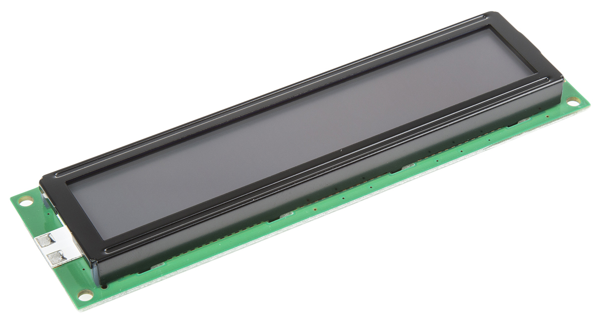 Powertip PC2002LRSL Alphanumeric LCD Display, 2 Rows by 20 Characters, Transflective