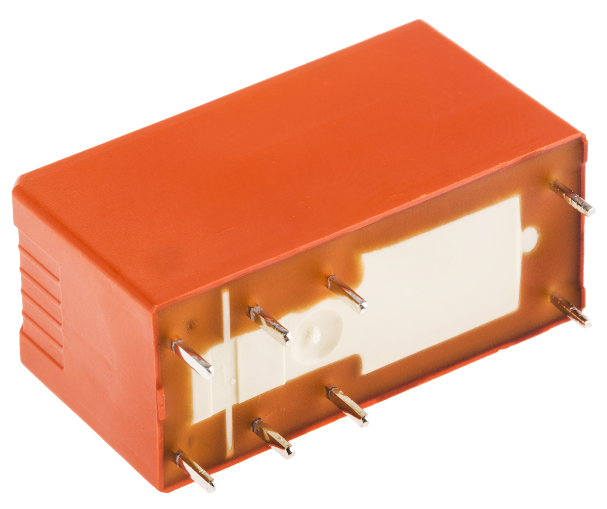 TE Connectivity PCB Mount Power Relay, 12V dc Coil, 16A Switching Current, SPDT
