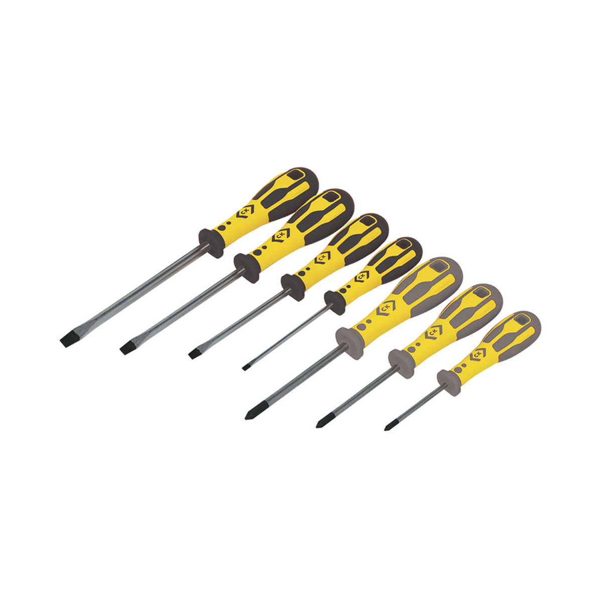 CK T49162D Phillips; Slotted Screwdriver Set, 7-Piece