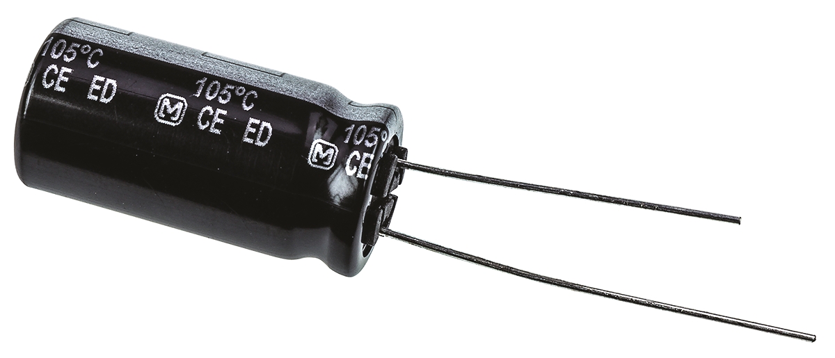 Panasonic 100μF Aluminium Electrolytic Capacitor 160V dc, Radial, Through Hole - EEUED2C101
