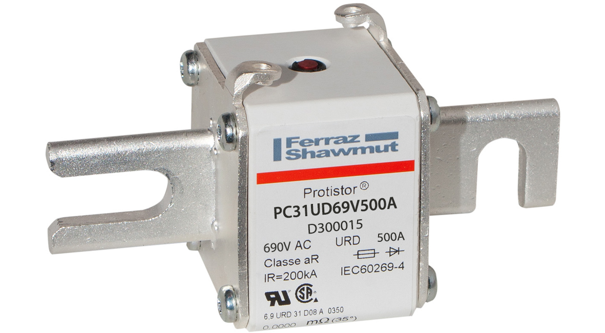Mersen 500A German Standard Fuse, 31, 700V, 101.6mm