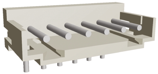 TE Connectivity AMP CT Series Right Angle Through Hole PCB Header, 6 Contact(s), 2 mm Pitch, 1 Row, Shrouded