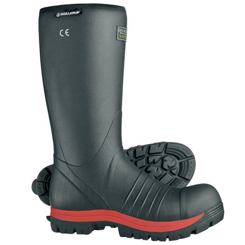 Goliath Quatro Black, Red Steel Toe Capped Unisex Safety Boot, UK 8, EU 42
