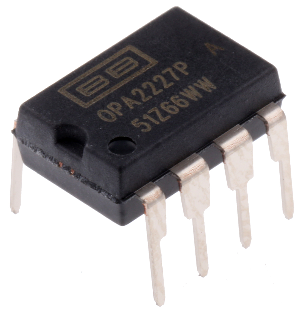 OPA2227PA Texas Instruments, Operational Amplifier, 8 MHz, 8-Pin 18 V PDIP