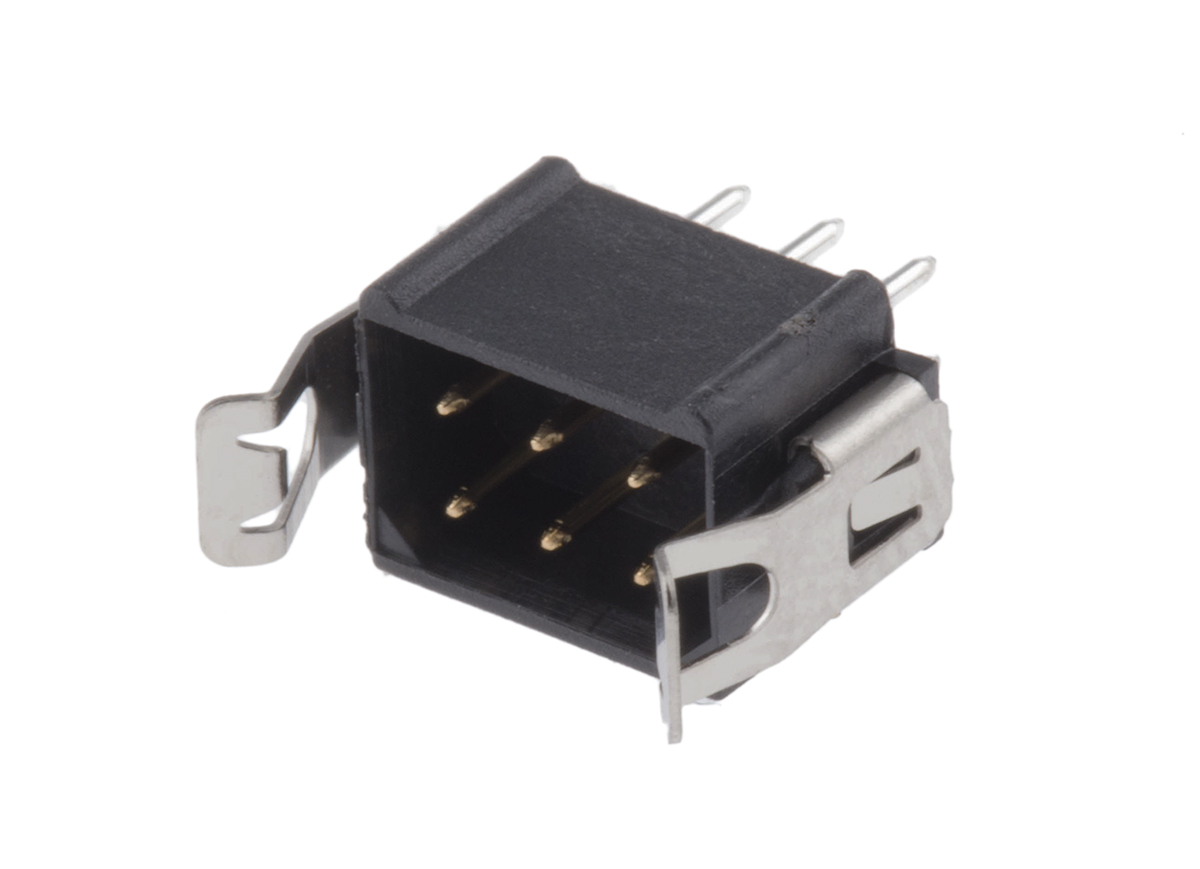 HARWIN Datamate J-Tek Series Straight Through Hole PCB Header, 6 Contact(s), 2 mm Pitch, 2 Row, Shrouded