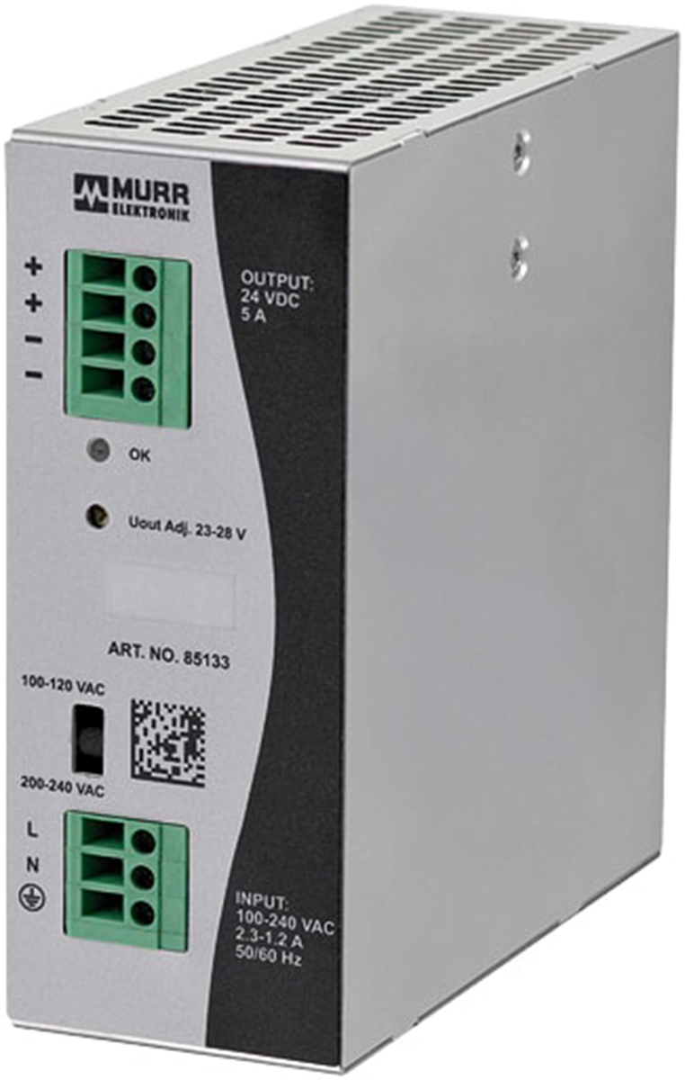Murrelektronik Limited Eco-Rail Switched Mode DIN Rail Power Supply, 173 → 264V ac ac Input, 24V dc dc Output,