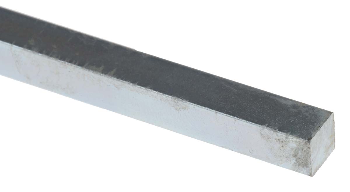 RS PRO Key Steel Square Bar 6mm Diameter, 6mm W, 6mm H, 330mm L