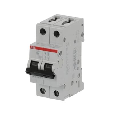 ABB System Pro M Compact S200 MCB, 2P, 4A Curve B, 400V AC, 10 kA Breaking Capacity