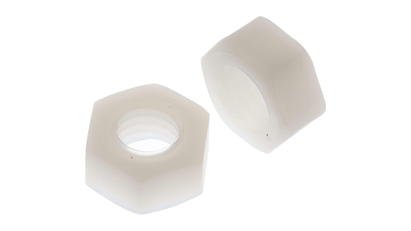 RS PRO, Plain Nylon Hex Nut, DIN 934, M8