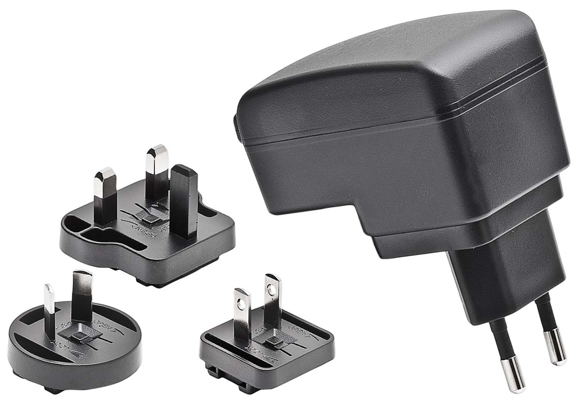 Mascot 15W Plug-In AC/DC Adapter 12V dc Output, 1.25A Output
