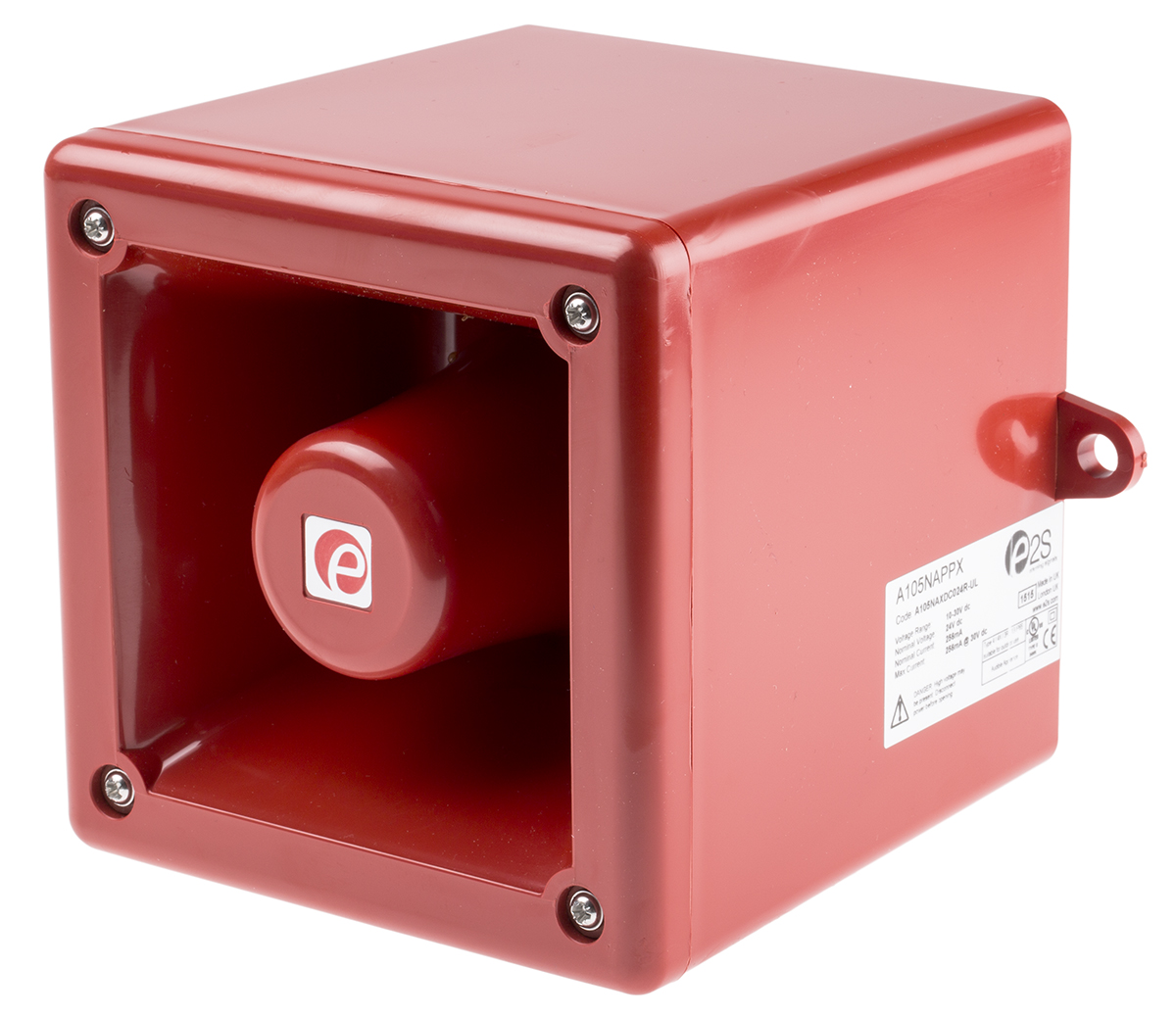 e2s A105NAX Series Siren, 24 V dc, 105dB at 1 m, DC