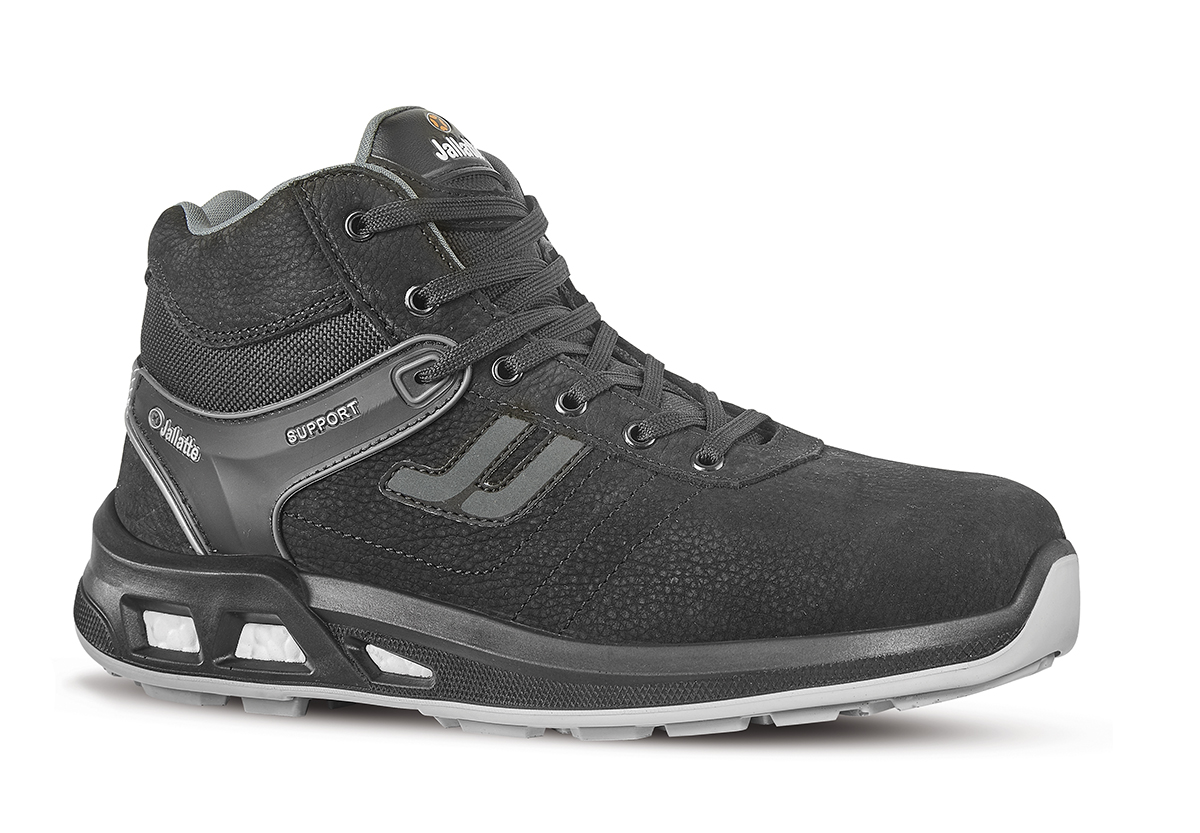 Jallatte J ENERGY Black ESD Safe Aluminium Toe Capped Unisex Ankle Safety Boots, UK 6.5, EU 40