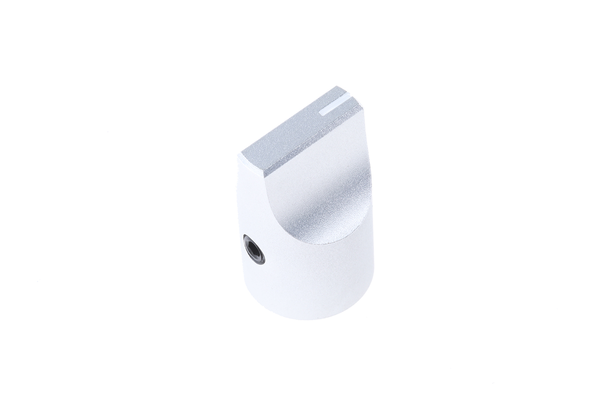 RS PRO 16.4mm Silver Potentiometer Knob for 6mm Shaft