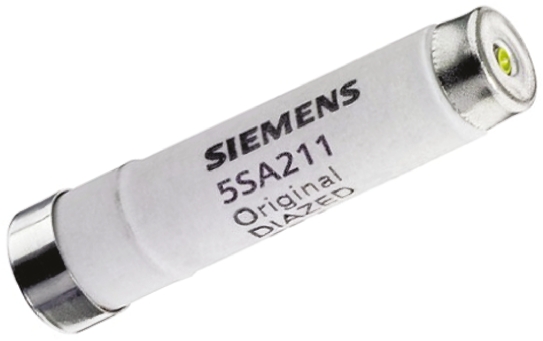 Siemens 2A DII Diazed Fuse, E16 Thread Size, gG, 500V ac