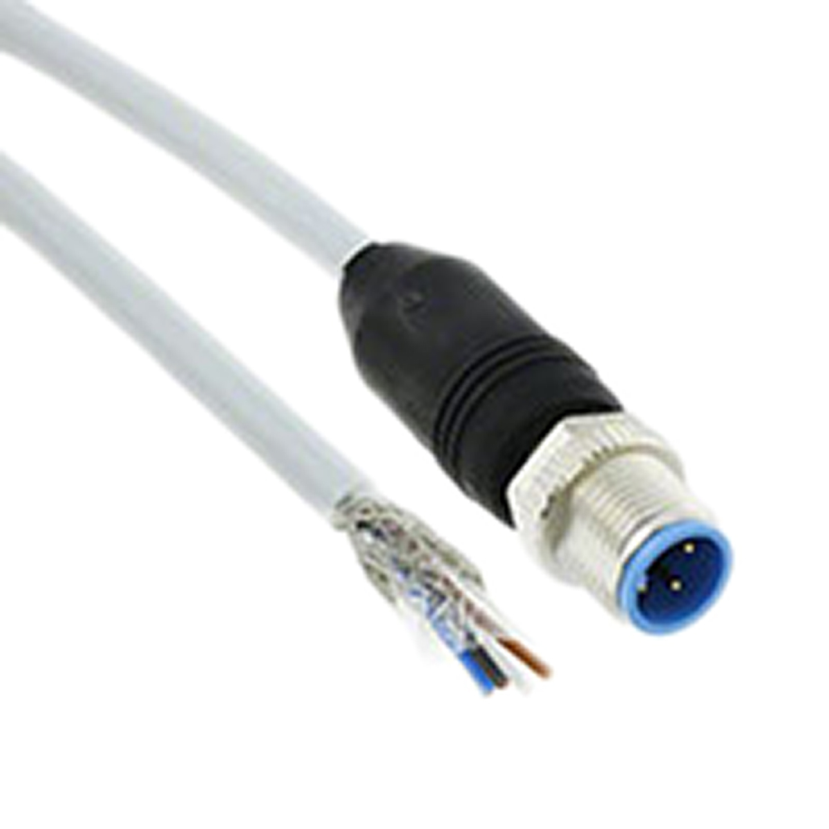 TE Connectivity Male 4 way M12 to Free End Sensor Actuator Cable, 1.5 m