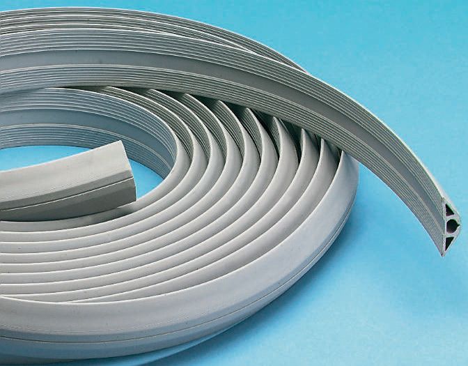 RS PRO 9m Grey Cable Cover, 8 x 5mm Inside dia.