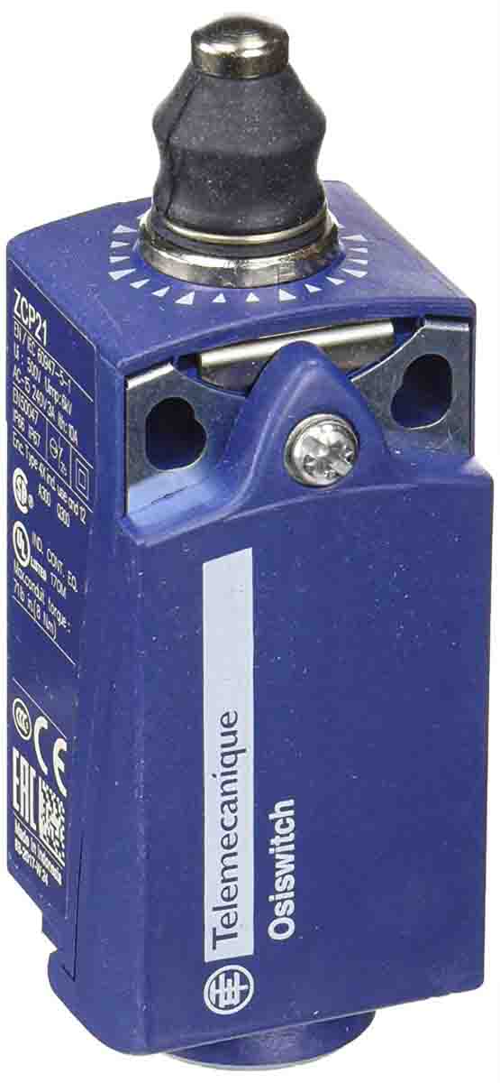 Telemecanique Sensors XCKP Series Plunger Limit Switch, 1NC/1NO, IP66, IP67, DPST, Plastic Housing, 240V ac Max, 10A Max