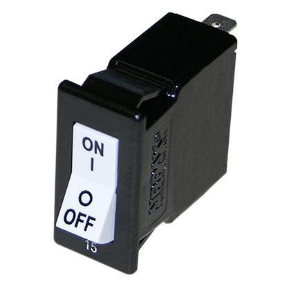 Sensata Airpax Airpax Thermal Circuit Breaker - PR21 2 Pole Panel Mount, 10A Current Rating