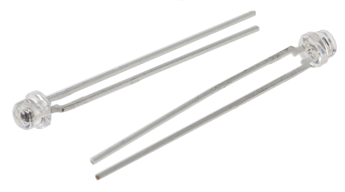 SFH 3310 ams OSRAM, 150 ° Full Spectrum Phototransistor, Through Hole 2-Pin 3mm (T-1) package