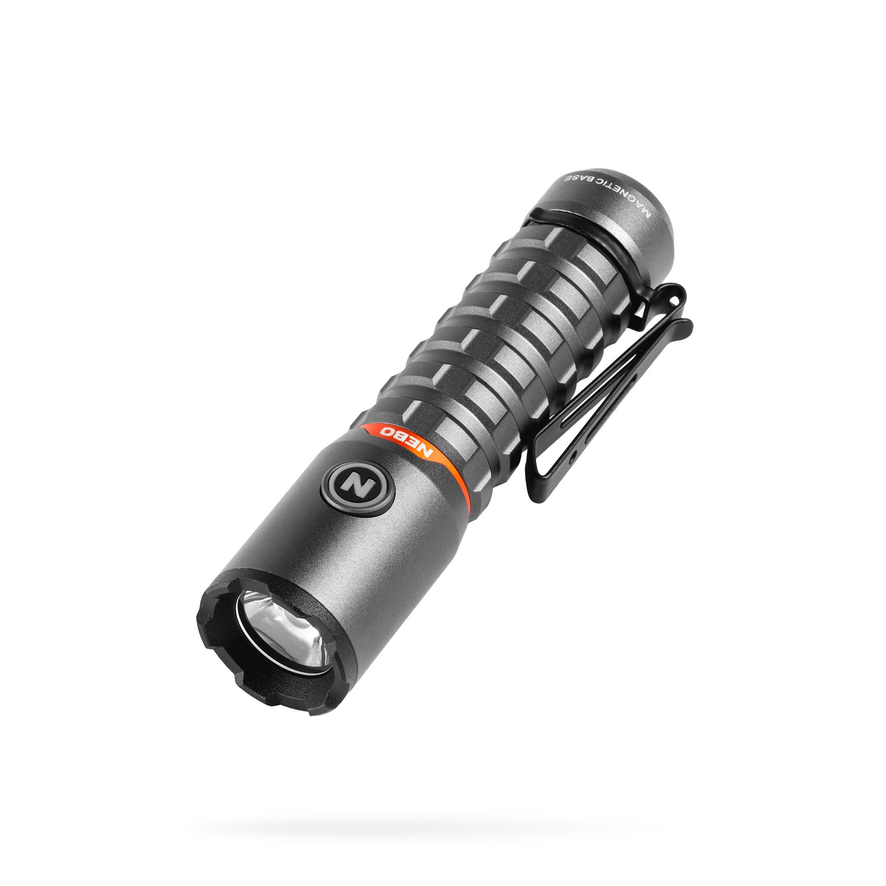 NEBO TORCHY 2K LED Torch Grey - Rechargeable 2000 lumens, 110 mm