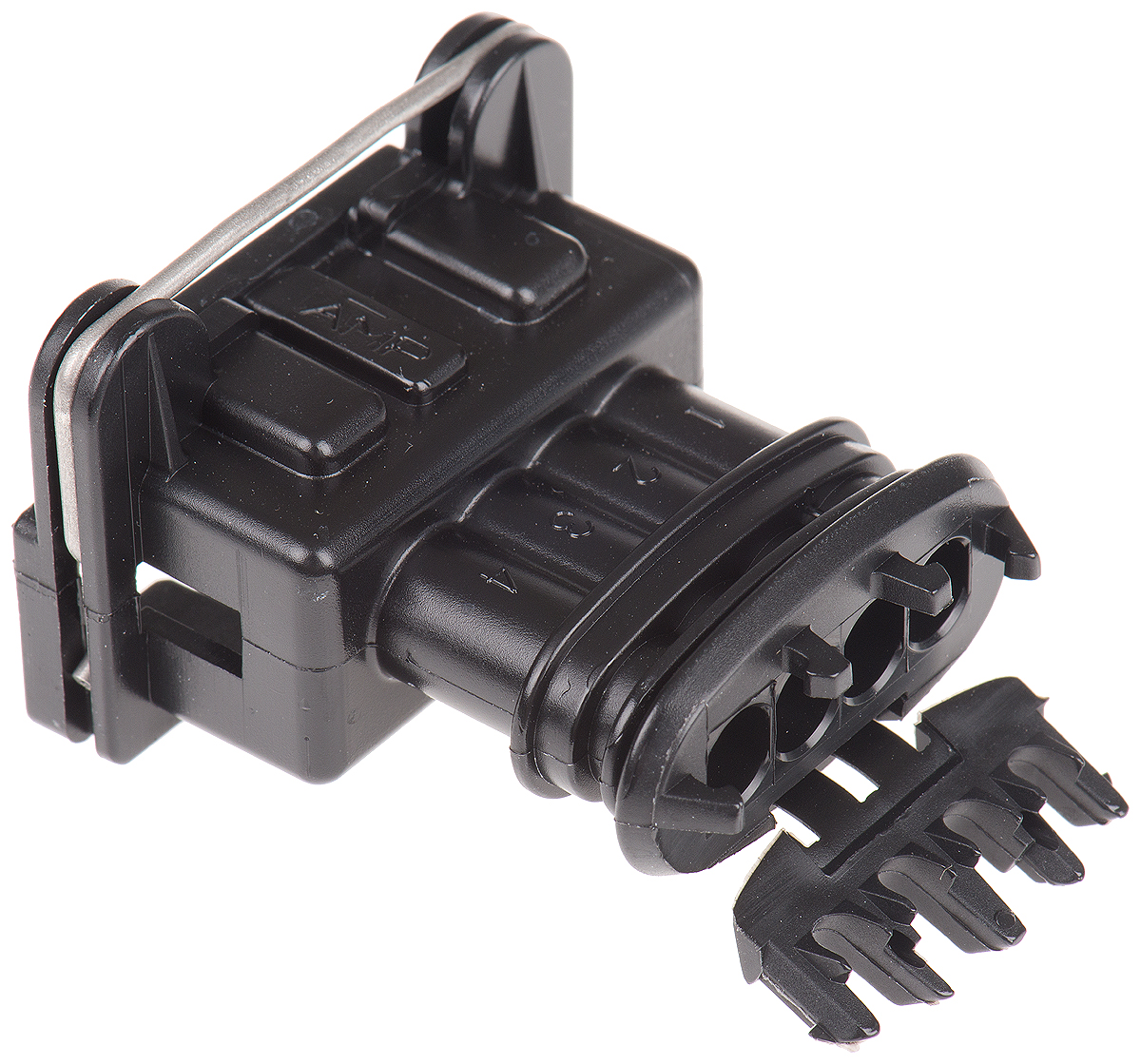 TE Connectivity, Junior Power Timer Automotive Connector Socket Black Cable Mount 4 Way 282192-1