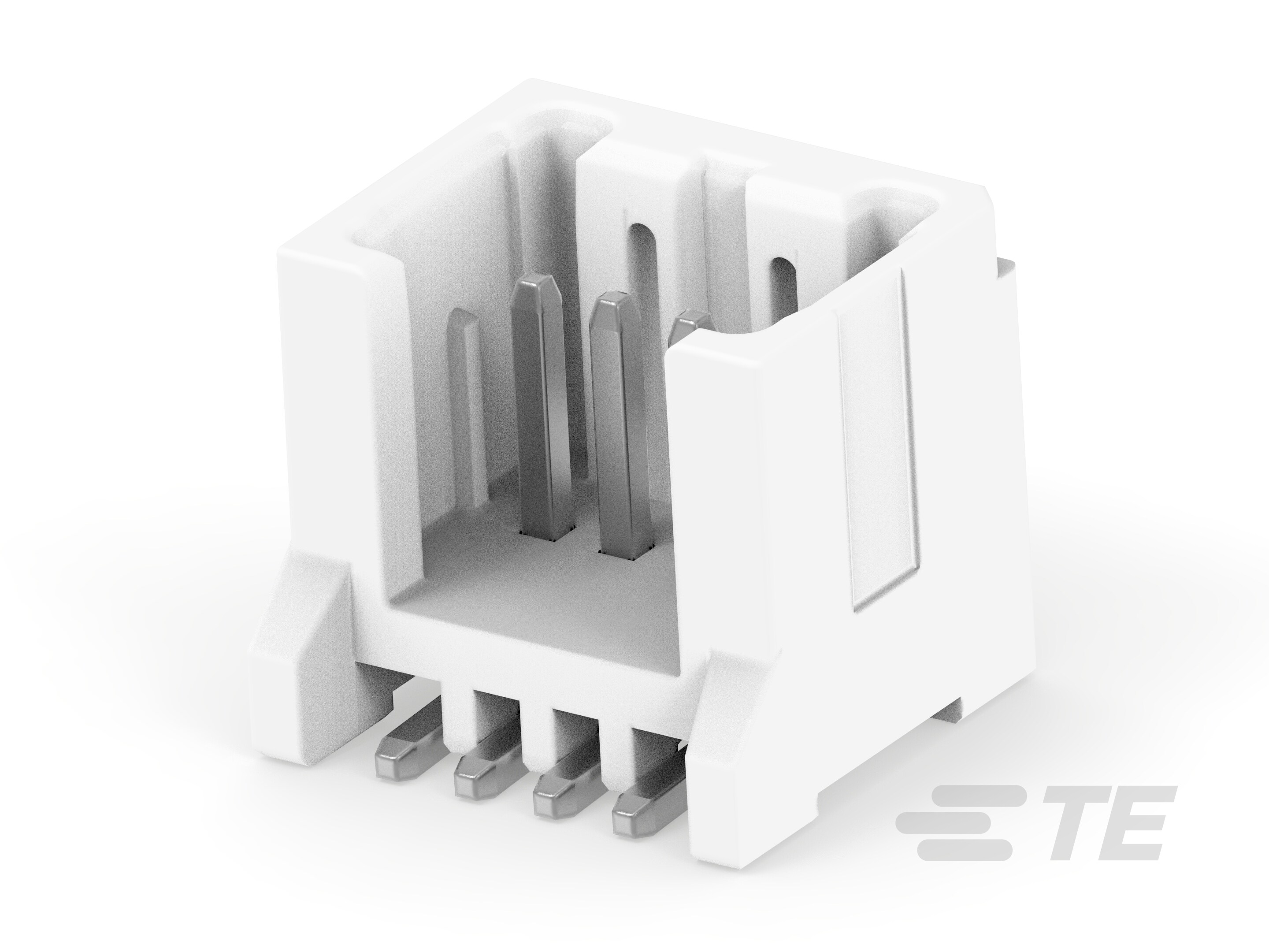 TE Connectivity MICRO CT Series Straight Board PCB Header, 4 Contact(s), 1.2 mm Pitch, 1 Row, Shrouded