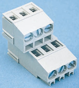 Wieland 8291 Series PCB Terminal Block, 4-Contact, 5.08mm Pitch, Through Hole Mount, 2-Row, Screw Termination