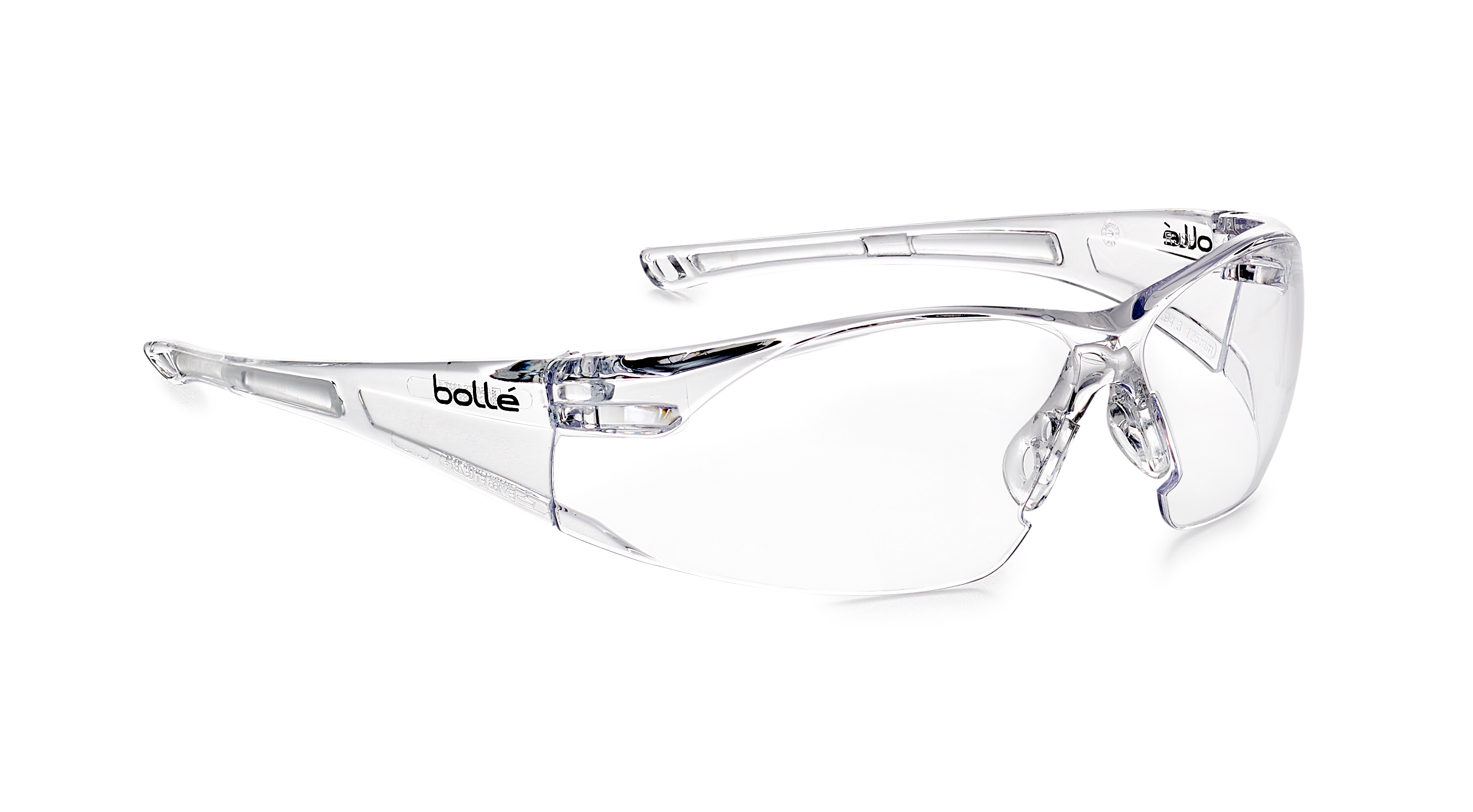 Bolle Safety RUSH Anti-Mist UV Safety Glasses, Clear PC Lens