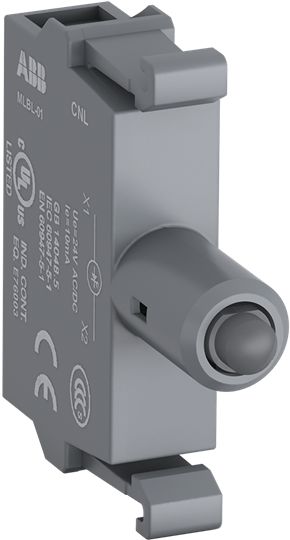 ABB MLBL Series Light Block, 110 → 130V, Yellow Light