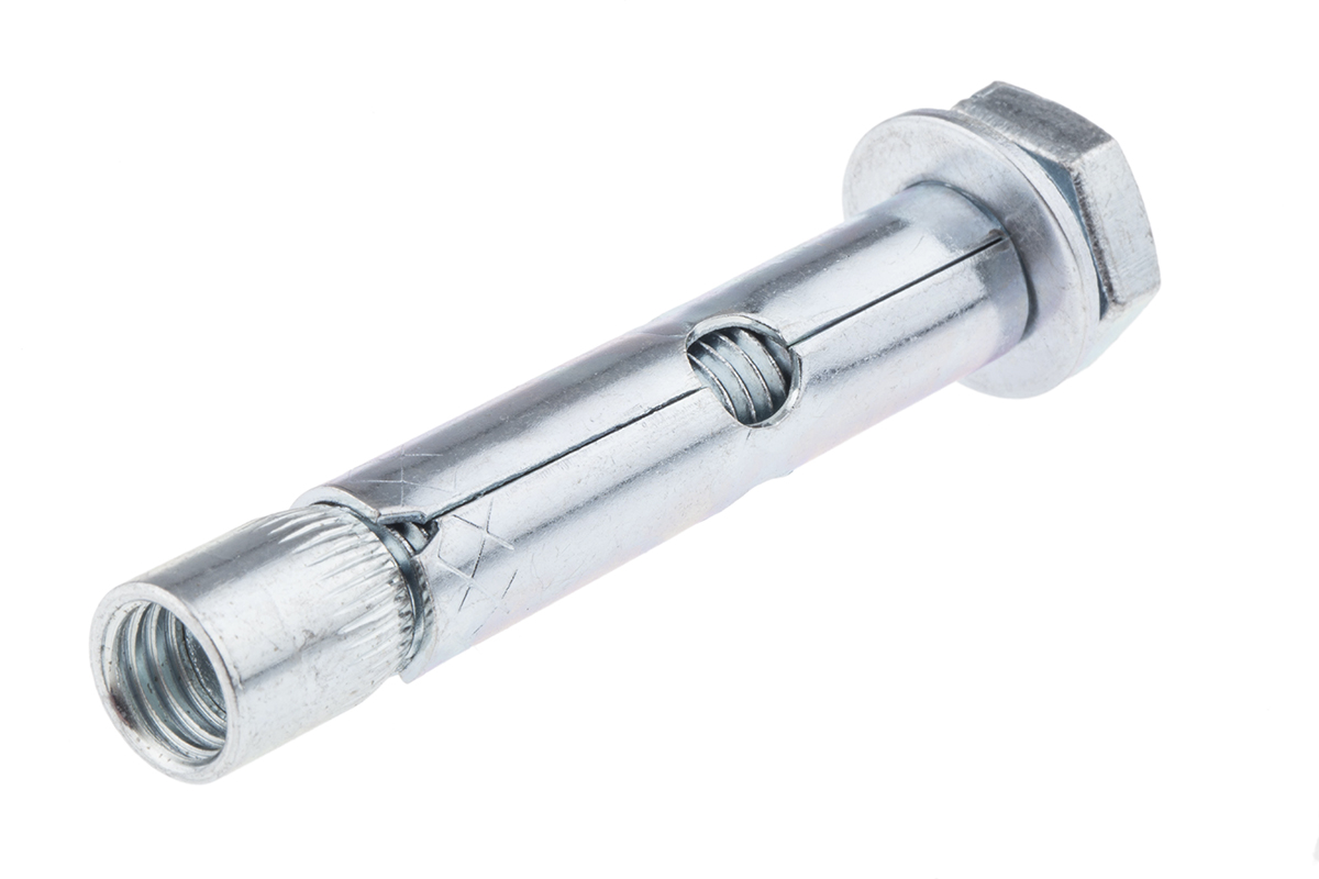 RawlPlug Steel Masonry Anchor M10 x 60mm, 12mm Fixing Hole