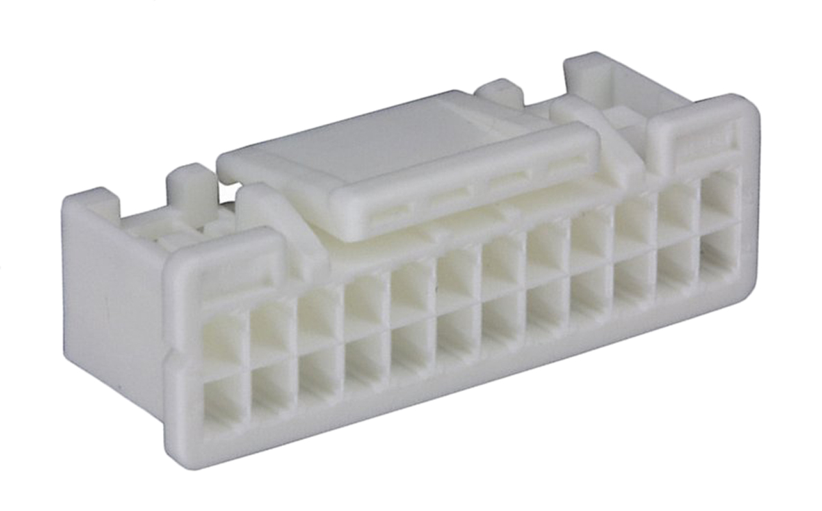 JST, PUD Female Connector Housing, 2mm Pitch, 24 Way, 2 Row