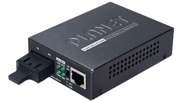 Planet RJ45, SC Media Converter, Single Mode, 1000Mbit/s 10km