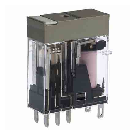 Omron Plug In Non-Latching Relay, 230V ac Coil, 5A Switching Current, DPST