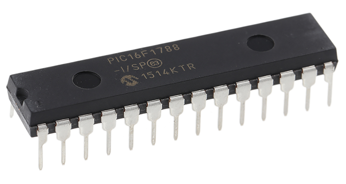 Microchip, 8 bit PIC, PIC16F1788 Microcontroller, 32 MHz, 28kB FLASH, 28-Pin SPDIP