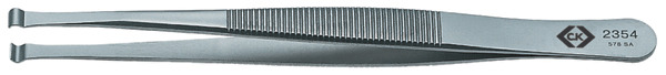 CK 115 mm, Stainless Steel, Rounded, ESD Tweezer