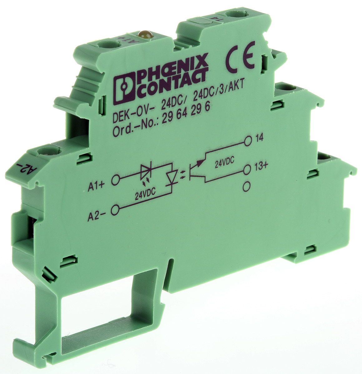 Phoenix Contact DEK-OV- 24DC/24DC/3/AKT Series Solid State Interface Relay, 3 A Load