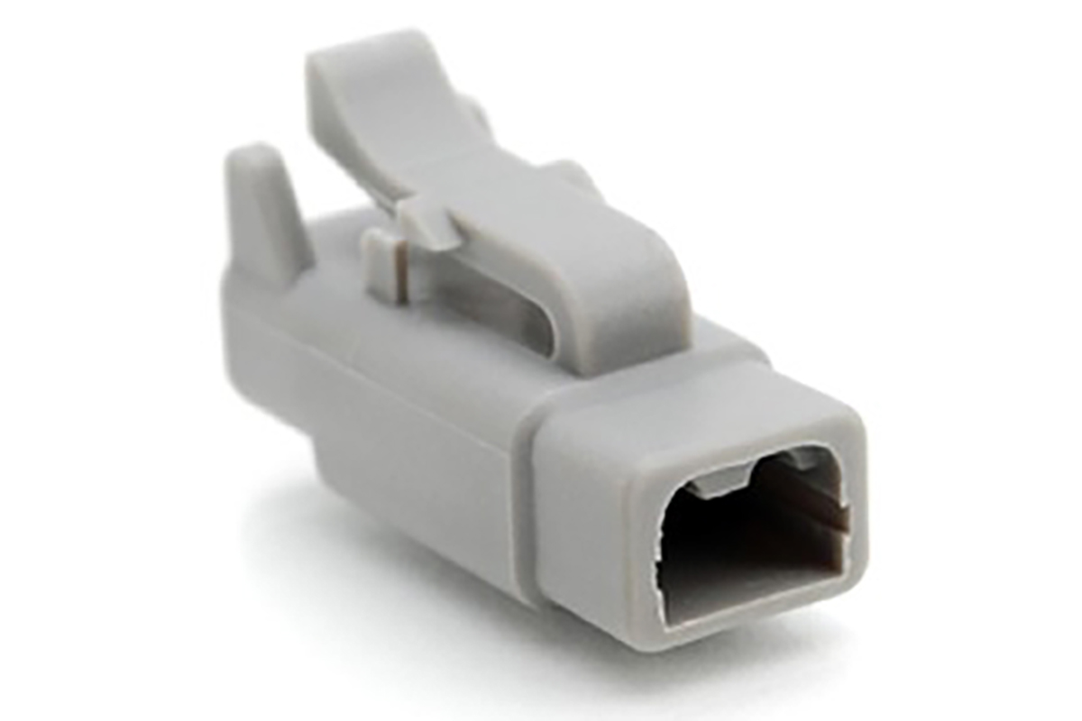 Amphenol Industrial, ATM Automotive Connector Plug Grey Cable Mount 2 Way, Crimp Termination ATM06-2S