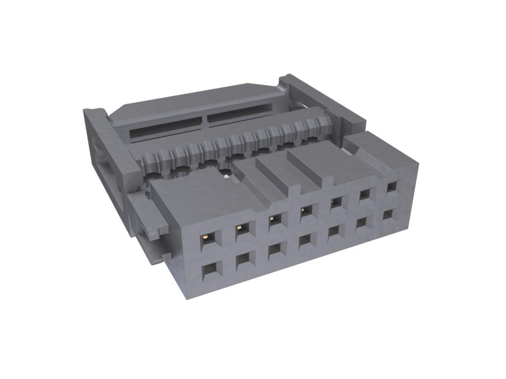 Amphenol Communications Solutions 14-Way IDC Connector Socket for Cable Mount, 2-Row